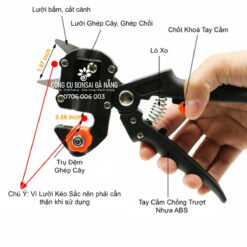 Bộ dụng cụ ghép cành đa năng đựng trong túi dù BS-30-02