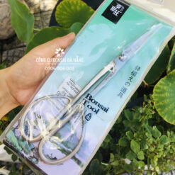Kéo tỉa bầu, kéo tỉa dăm bonsai cao cấp đa năng mũi dài thép trắng không gỉ 20.5cm KTD-10-1