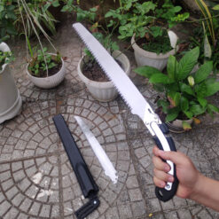 Bộ cưa cầm tay BARKER 350mm kèm lưỡi phụ và bao đựng (lưỡi thép bạc) [CDC-14]-2