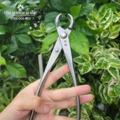 Kìm cạp tròn logo chìm thép đúc trắng nguyên khối không gỉ cao cấp hàng nội địa Trung Quốc KCP-13-2