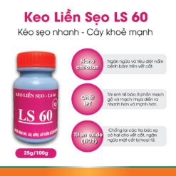 Keo liền sẹo cho cây, keo liền da cây bảo vệ mặt cắt ghép LS 60 (chai 100gr) CGC-02.60.100-3