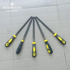 Dũa cầm tay tam giác thép carbon cao cấp T12 200mm, 8 inch CDC-04-3