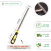 Dũa cầm tay tam giác thép carbon cao cấp T12 200mm, 8 inch CDC-04