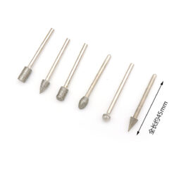 Bộ 20 cây trục 3mm đủ loại mũi mài kim cương, đầu mài rãnh đá, khắc đá, đánh bóng ngọc siêu cứng LBS-05-1