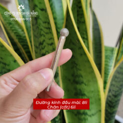 Mũi mài kim cương trục 6mm, đầu tròn dùng để mài rãnh đá, khắc đá, đánh bóng ngọc siêu cứng (8-10-12-14-16-18mm) LBS-06-2
