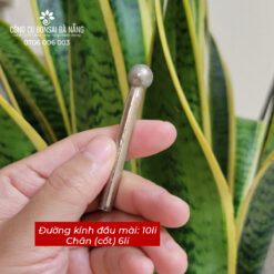 Mũi mài kim cương trục 6mm, đầu tròn dùng để mài rãnh đá, khắc đá, đánh bóng ngọc siêu cứng (8-10-12-14-16-18mm) LBS-06-3